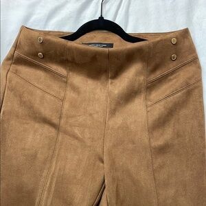 NWT Marc New York Faux Suede Stretchy Gold & Caramel Control Waist Pants, M